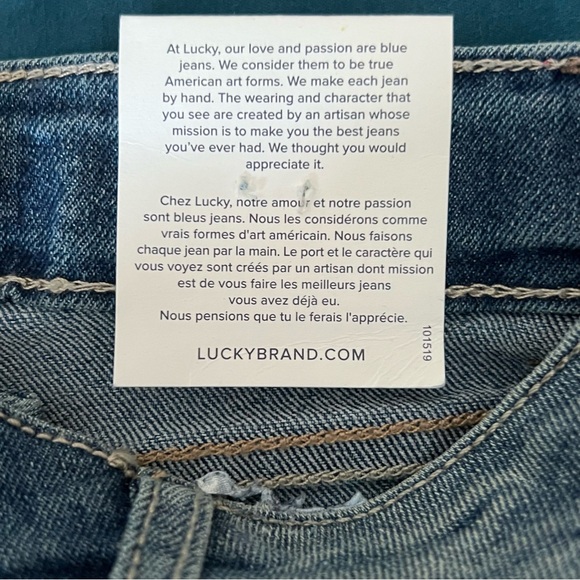 Lucky Brand Zoe Skinny Slim Fit Skinny Leg Jean Girls Sz 12 Blue Ada Wash - Picture 5 of 8